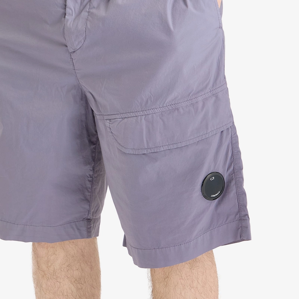 CP Company Men's Lens Pocket Cargo Shorts Lavender Violet